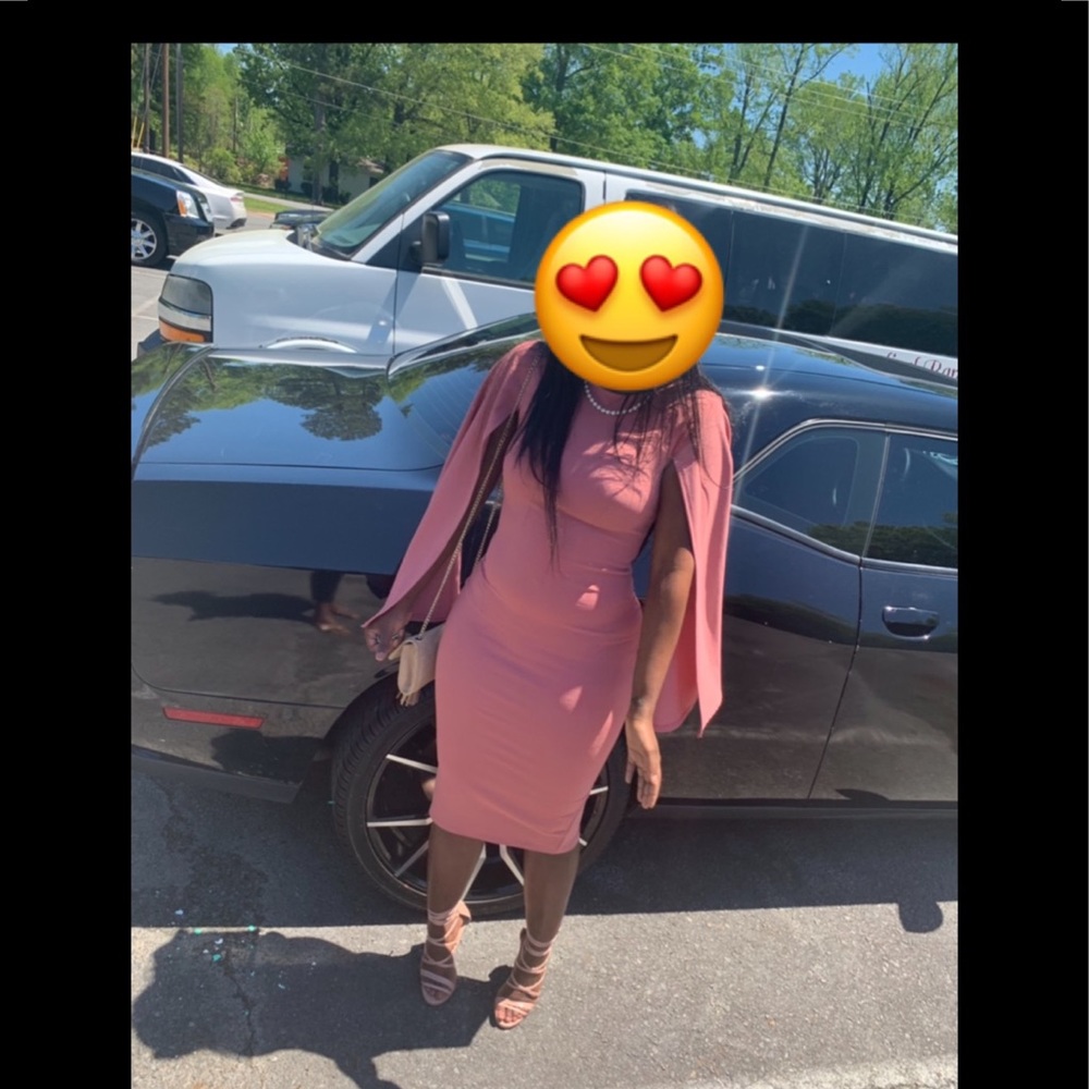 Balloon sleeve fitted dress